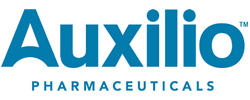 Auxilio Pharmaceuticals text logo image
