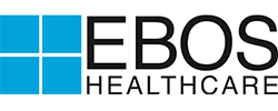 company logo, black text, reads EBOS healthcare